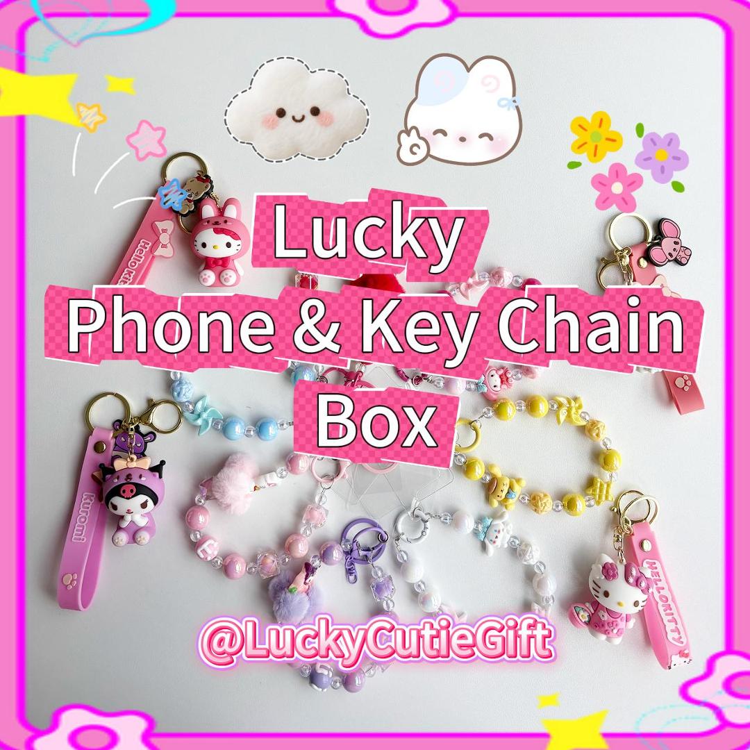Lucky Phone & Key Chain Box - 6 items + at least 2 gifts