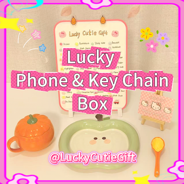 Lucky Phone & Key Chain Box - 6 items + at least 2 gifts
